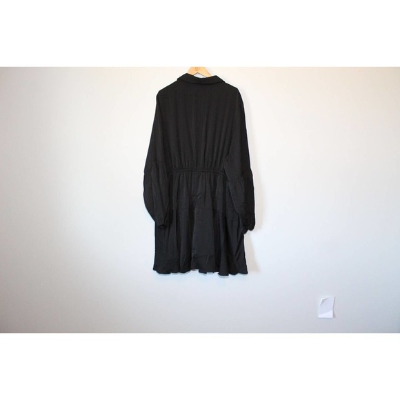 NWT *READ NOTE* City Chic Flounce Shirt Dress Black Plus Size 22 XL H14235 - Picture 9 of 12